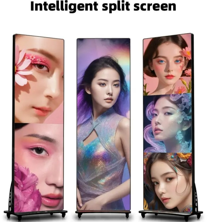 Eye Catching Led Poster Video Display 100000H Advertisement Led Poster Screen