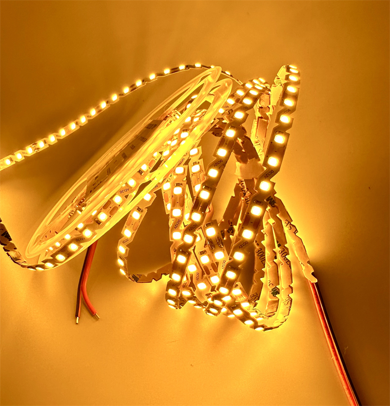 2700k Zigzag Led Strip Warm White 120led/M Gold Color High Brightness CE ROHS