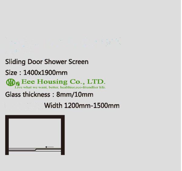 Showe Room Whole Shower 304 stainless steel Complete Square Cheap Shower Straight 8/10Mm Glass Door With Glass Door