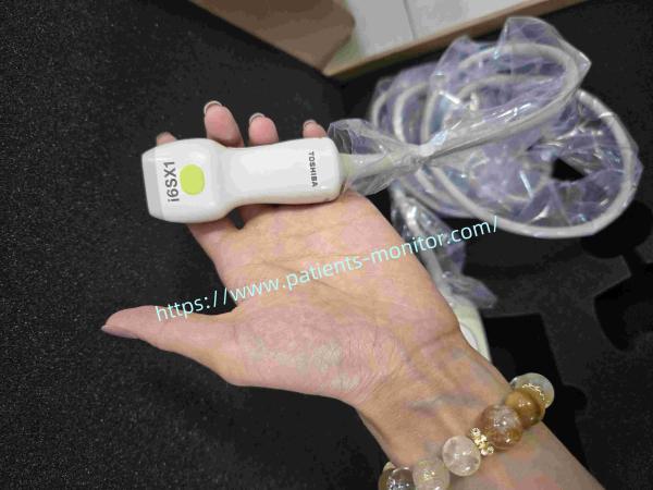 Toshiba PSI-30BX Phased Array Transducer A Used Medical Ultrasound Device With Milky-white Exterior And Real-Time Grating Lobe Suppression