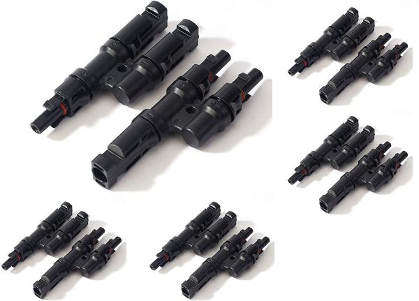 1 Set PV Solar Male Female Connector Waterproof Solar Panel Cable Connectors