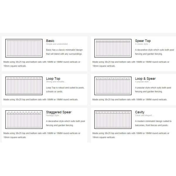 Q235 Crimp Top 6ft High Steel Tubular Fencing For Yard