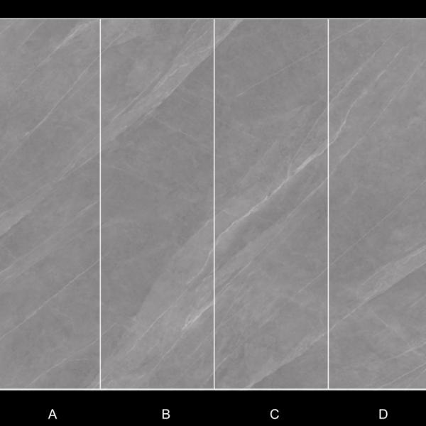 00,5% d'absorption de l'eau Les carreaux de porcelaine intérieurs en gris avec 4 motifs