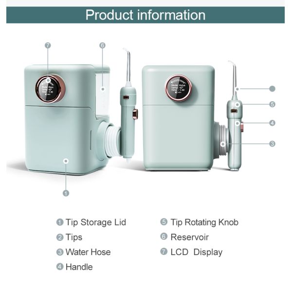 Новый стоматологический семейный ирригатор для полости рта 900 мл для чистки зубов электрический ирригатор для воды с УФ-дезинфекцией коробка для хранения