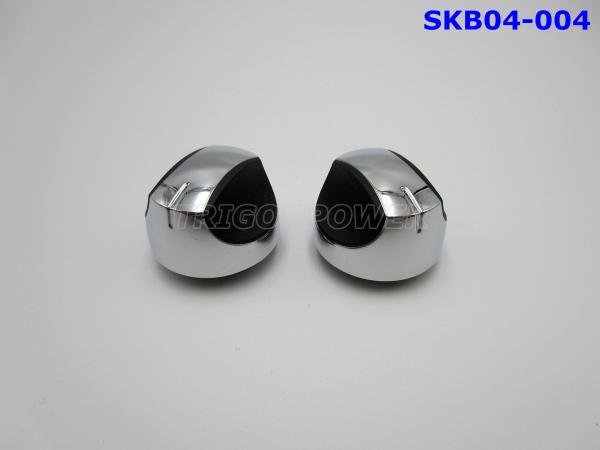 Low Consumption Oven Control Knob Metallic Material With Chrome / Nickel Electroplate