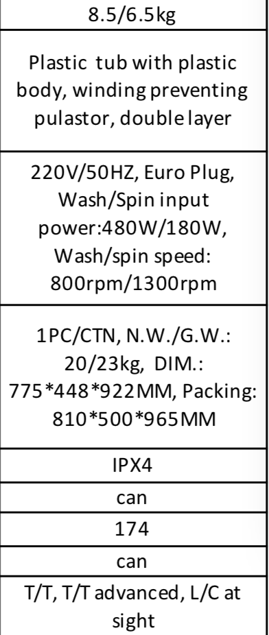 8.5kg House Twin Tub Washing Machine , Twin Tub Washer Spin Dryer With Plastic Cover Switch