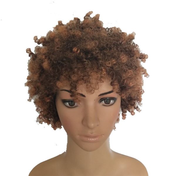 360 Lace Wig Machine Made Heat Resistant Synthetic Hair in Black and 30/33 Ombre