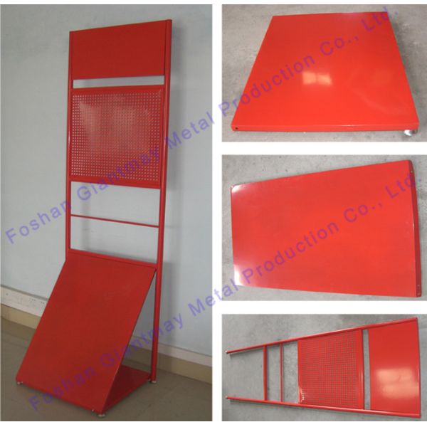 Commercial Exhibitors Hanging Product Tool Rack Floor Standing Metal Display Stand