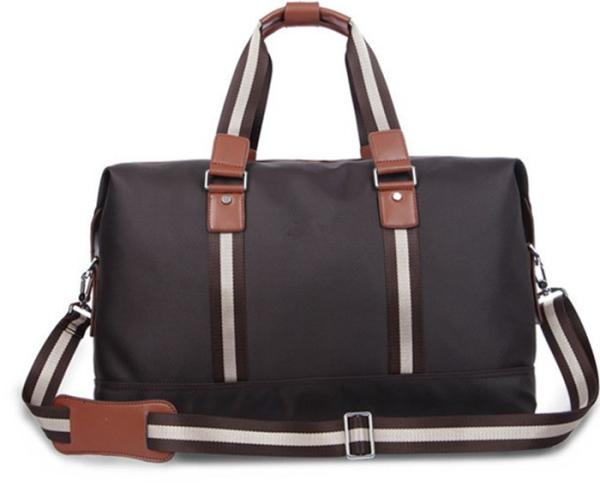 Personalized Luxury Travel Duffel Bags for Men with Leather Handles