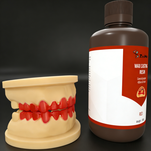 Resin Residual Rate less than 015 percent DentaCast dental UV resin for wax casting ensuring accurate dental wax patterns and smooth casting process