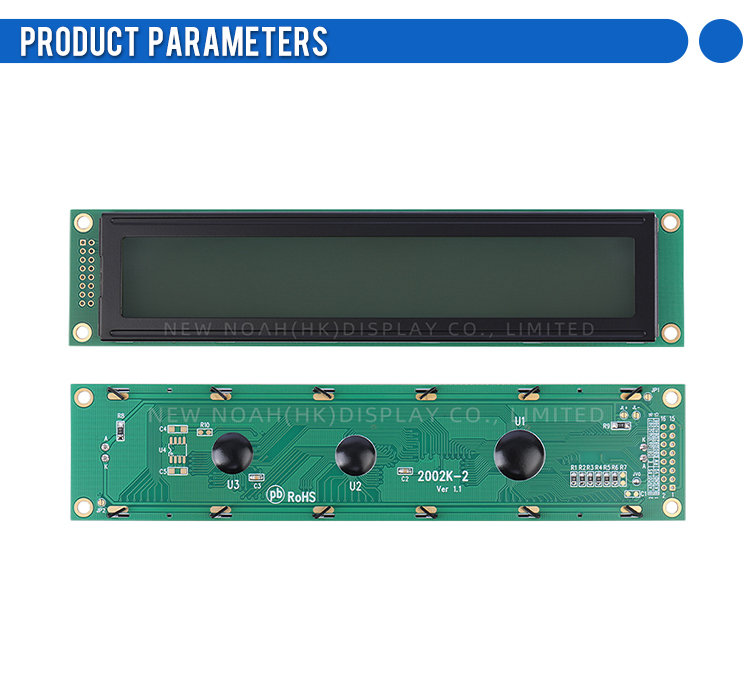 Cyrillic Gray Film 2002K-2 Character LCD Module LCD2002 180*40MM 3.3V/5V ST7066U