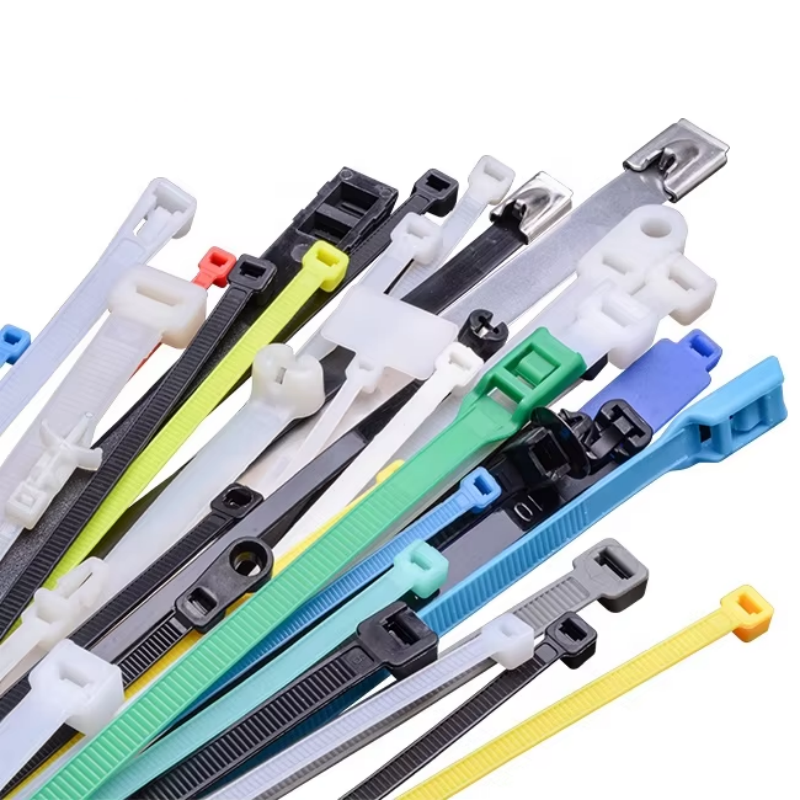 Black Plastic Self Locking Cable Ties 66 Nylon Zip Ties 4.8*120mm Size
