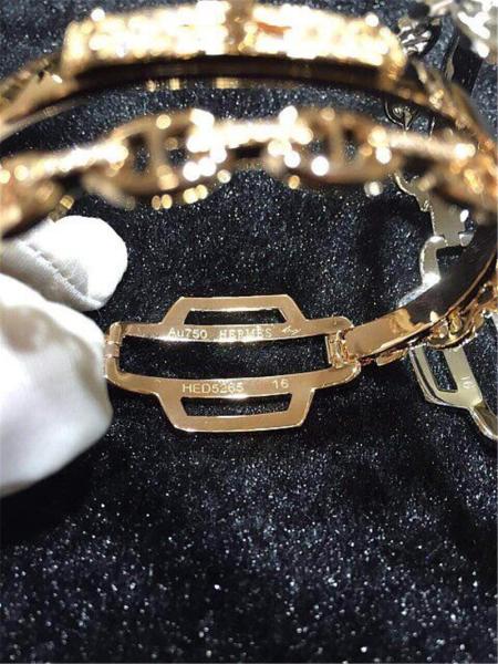   diamonds of double ring bracelet 18kt gold  with white gold or yellow gold