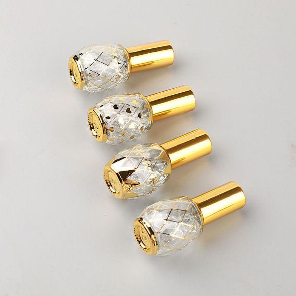 12ml Gold Electroplating Glass Fine Mist Bottle Portable Perfume Pump Bottle