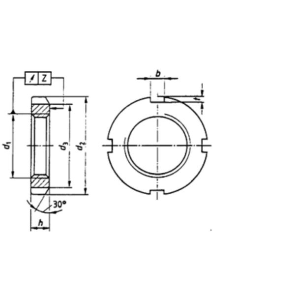 Km14 Km 8  KM6 Km 7 Km 10 Din 981 Lock Washer Roll Bearing Lock Nuts Stainless Steel