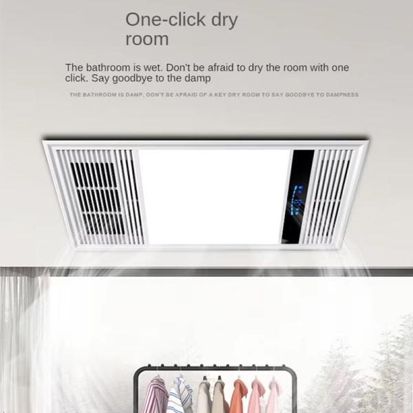 Portable Smart Bathroom Heater 5 In 1 Exhaust Fan Bathroom Light Heater