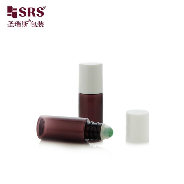 PET18-15ml 20ml Recyclable Plastic PET Plastic Container With Glass Roller Bottle For Liquid