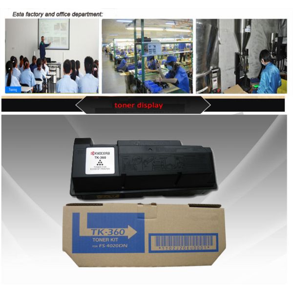 Remanufactured Black Toner Cartridge For Kyocera TK-360 , FS 4020 Printer