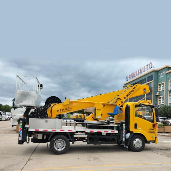 NIKA 4*2 Single Row  High-altitude Operation Truck  Telescopic Aerial Work Platform   High Lifting Lorry