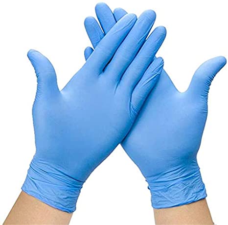 FDA 510K Blue Non-Medical Powder Free Examination Disposable Nitrile Gloves Factory deliver good quality