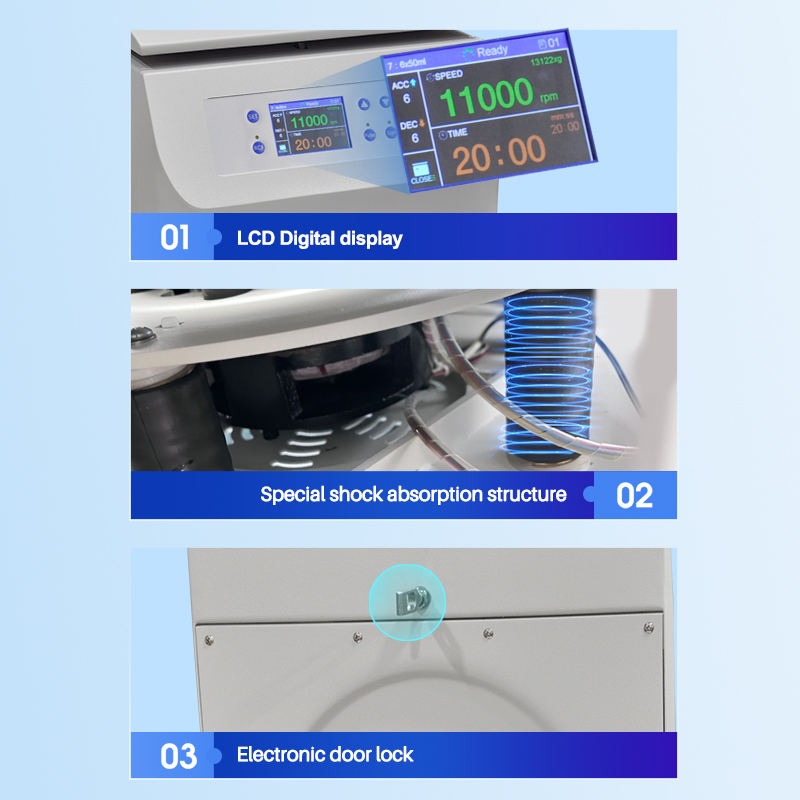 High Speed TG16-W Centrifuge 16000rpm Brushless Motor 12x1.5/2.2ml Angle Rotor for Molecular Biology Lab