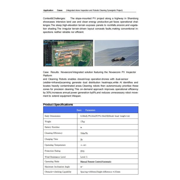PV Panel Cleaning Robot B1
