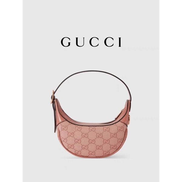 Doublure de toile de petit de rose de Branded Shoulder Bag Gucci Ophidia de concepteur de GG coton de toile