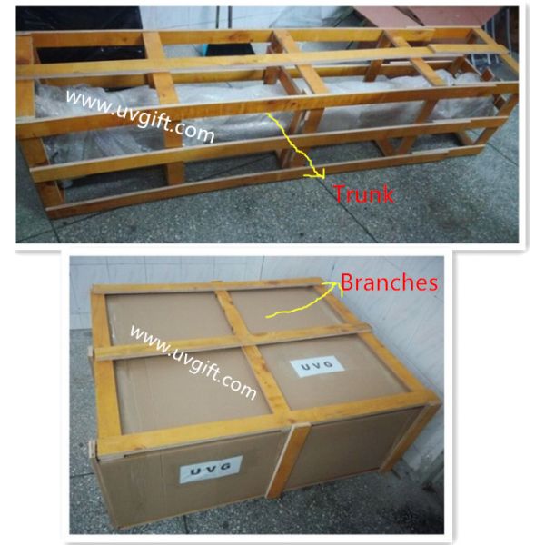 UVG artificial white cherry flower trees for indoor wedding decoartion 12ft tall CHR023