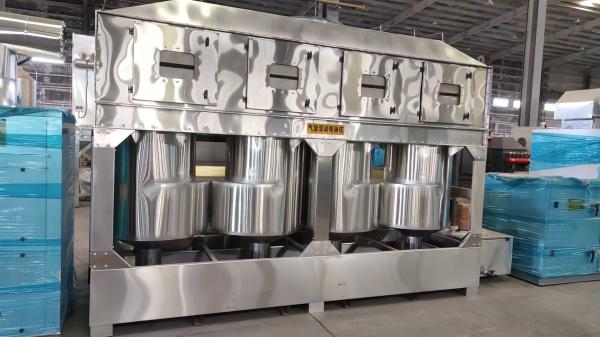 Industrial Cyclone Tower Dust Removal Equipment with Aluminum Blades 45 Degree Angle and 1000 Watts Power Consumption