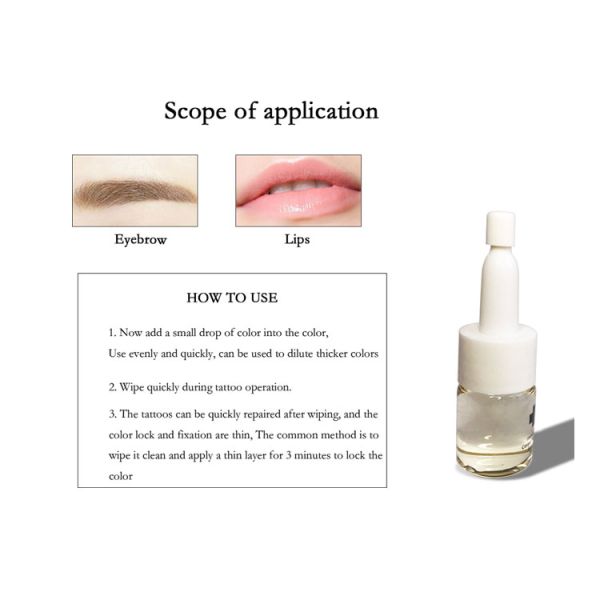 Semi - colorante permanente de la cerradura del color de la fijación de Embroidery Eyebrow Lip del agente de la esencia de la reparación del tatuaje