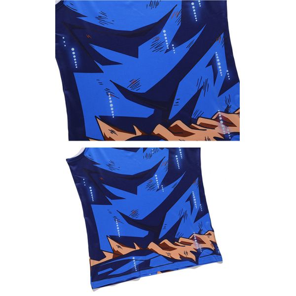Custom Son Goku Anime Dragon Ball Clothes Men Running Sportswear