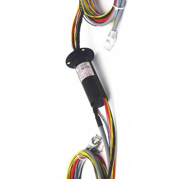 25.4 Mm Inner Bore Ethernet Rotary Joint 300rpm Aluminium Housing