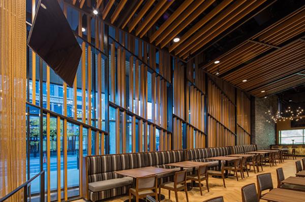 U Shape Aluminum Baffle Ceiling , Linear Baffle Ceiling 50x100MM  Prevents  Calorific Loss