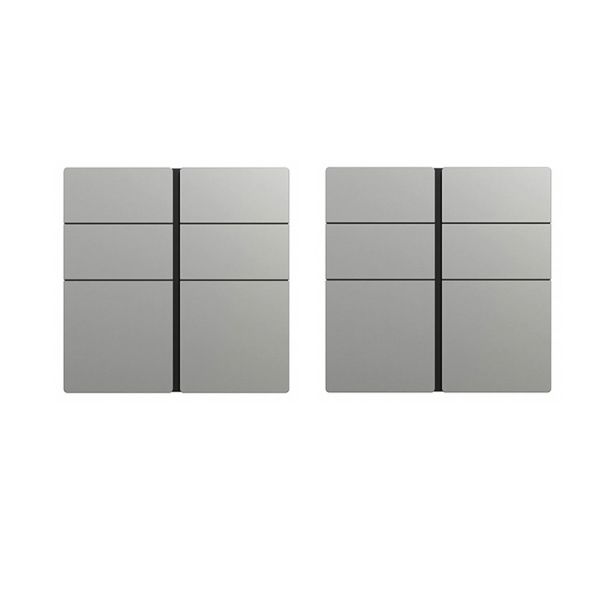 C2E616301_GY_C1 Schneide Cuadro H KNX 6 Key Push Button Grey Color Thermoplastic