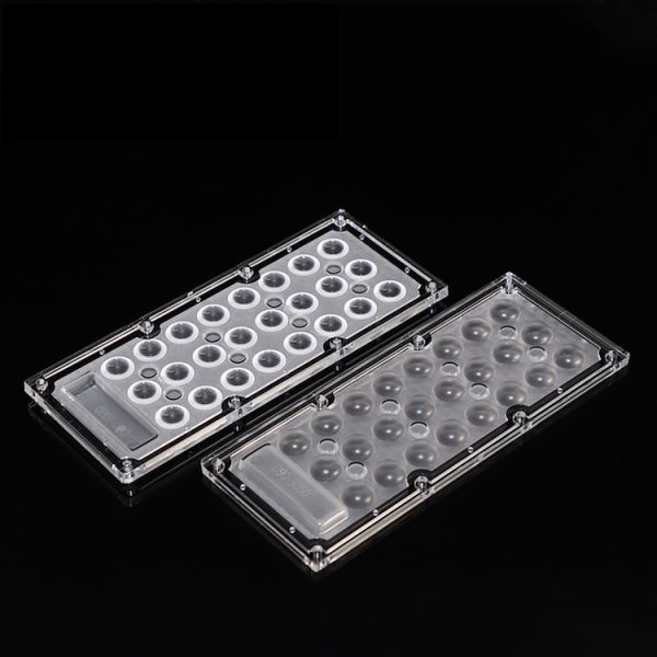 173x71mm 24 LED 5050 SMD Модуль LED Street Light Компоненты с оптическими линзами