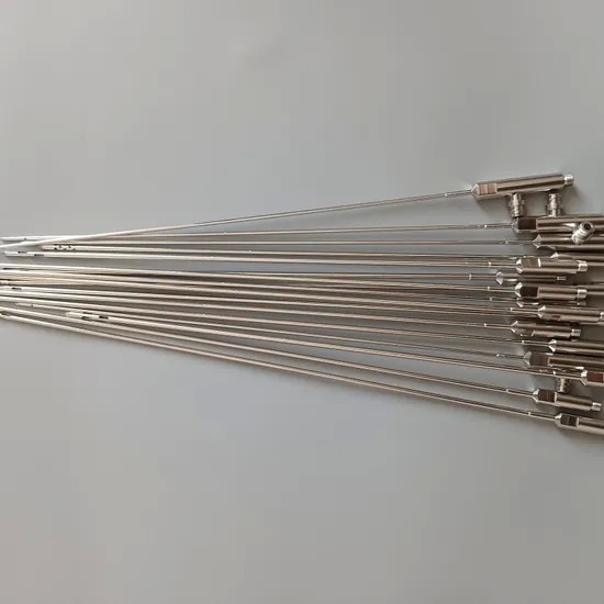 Round Tip Liposuction Stainless Steel Needle Grooved Drilled Electroplated Electropolished