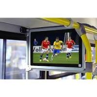 Exhibición del monitor del LCD TV de la pantalla de la publicidad de la señalización de Digtal del autobús de Android del soporte de techo