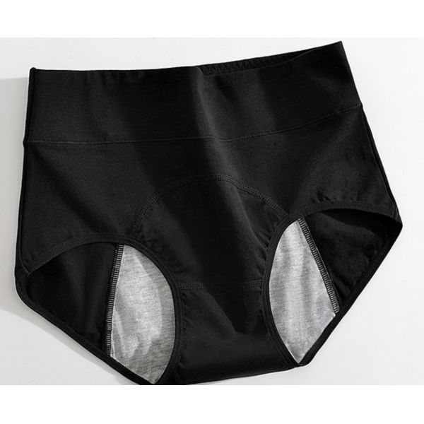 3 Layer Plus Size High Waist Classic Female Period Panties Breathable Menstrual Underwear For Women