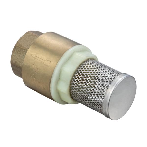 Net Irrigation 1/2 1 2 One Way Non Return Brass Check Valve With Stainless Steel Filter Screen