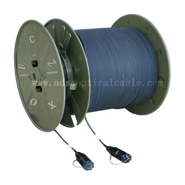 Military Telecommunications GJFJU Armored OFNR Fiber Optic Cable