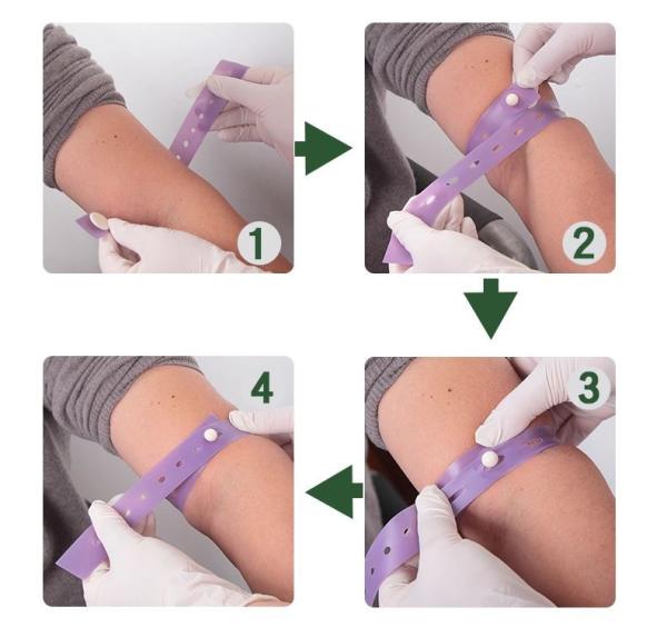 Wholesales Disposable Tourniquet  First Aid Elastic Button Tourniquet Medical TPE tourniquet