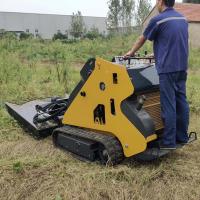 Boi hidráulico pequeno Mini Track Skid Steer Loader do patim da esteira rolante da roda da venda quente