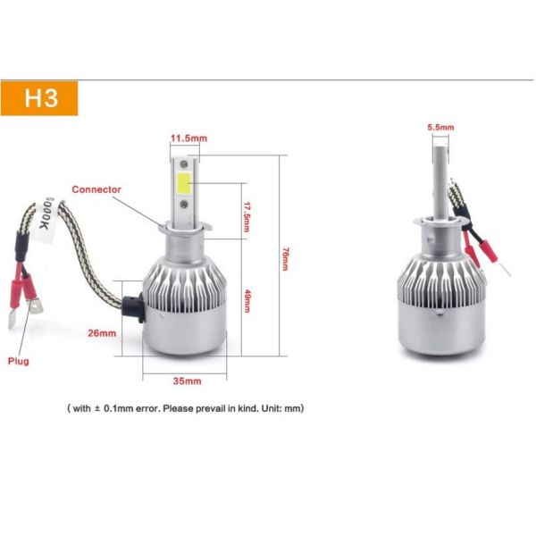 C6 36W 3800lm Car led headlight