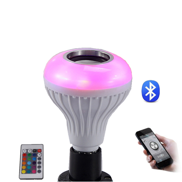 Smart Music LED Bulb Speaker with Music Function and 80 Ra Color Rendering Index