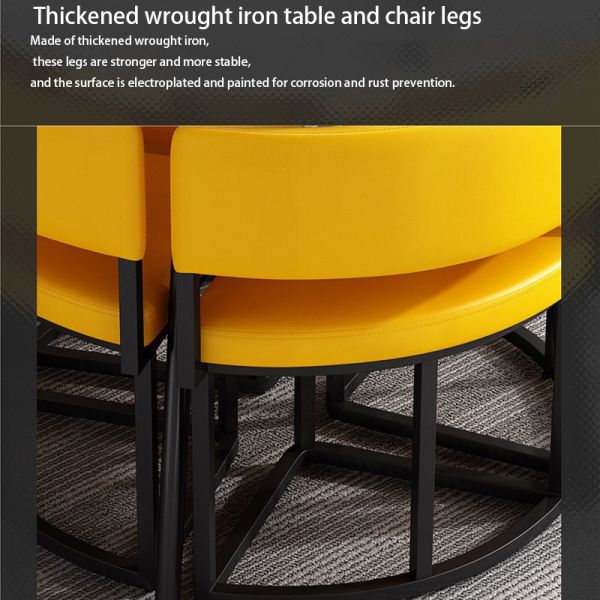 New Arrival Modern Round Dining Table Set Space-Saving South American Style Chair for Home Bedroom Living Room or Restaurant