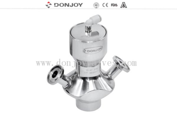 Válvula sanitária da amostra de Pneumtic Aspetic com conexão da braçadeira