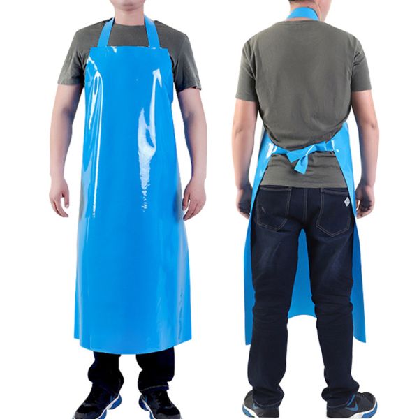 Restaurant Bar Custom Logo Printed Waterproof Plastic Rubber Vinyl Bib Welding Butcher TPU Apron