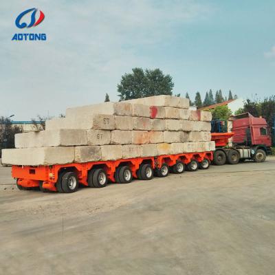 3 Axle Lowbed Semi Trailer 60T Capacity with 12R22.5 Tires