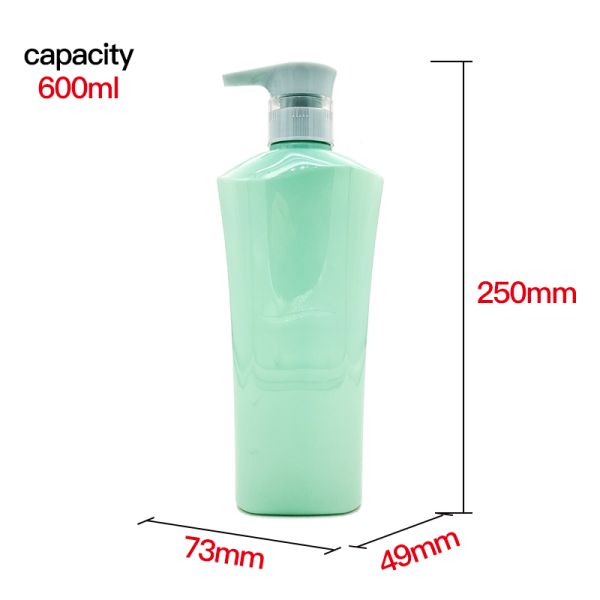 Free Sample 600ml Custom Shower Gel Body Wash Packaging PET Plastic Hair Shampoo Conditioner Lotion Bottles with Pump Sprayer