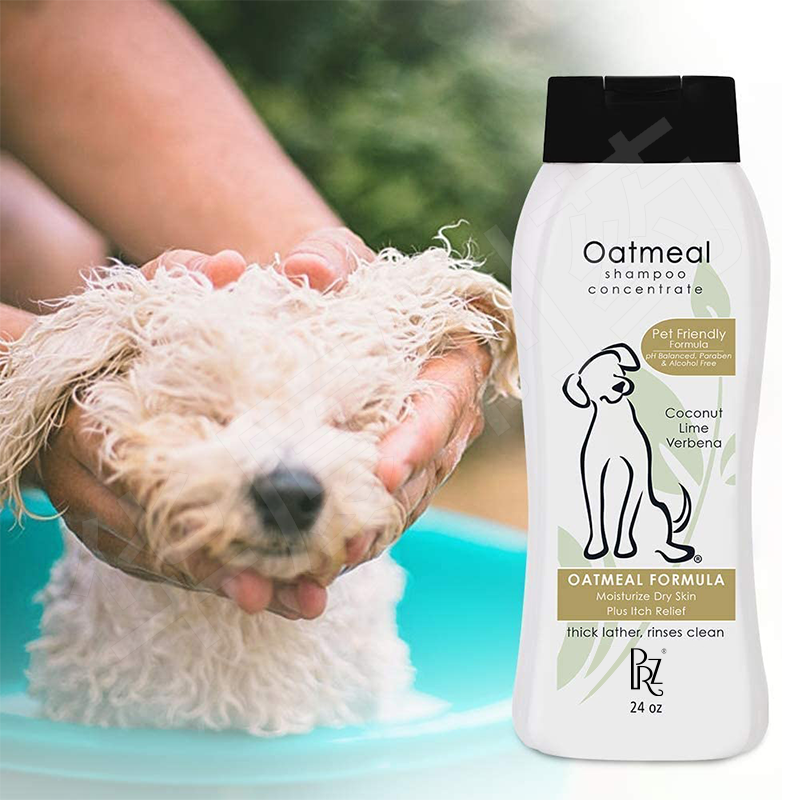 Itch Relief Pet Care Shampoo For Dogs Oatmeal Formula With Coconut Lime Verbena